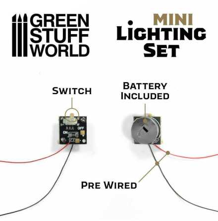 Mini lighting Set With switch and CR927 Battery