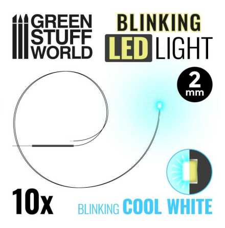BLINKING LEDs - COOL WHITE - 2mm