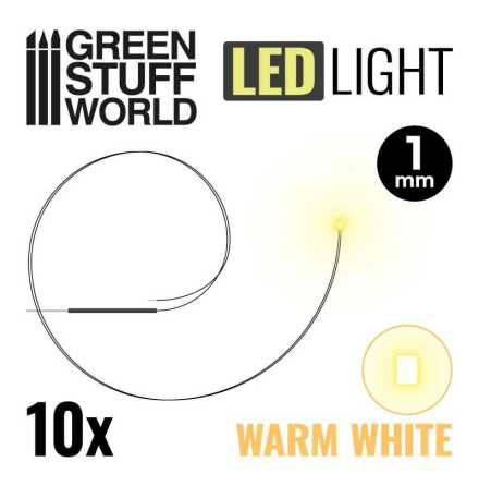 Warm White LED Lights - 1mm