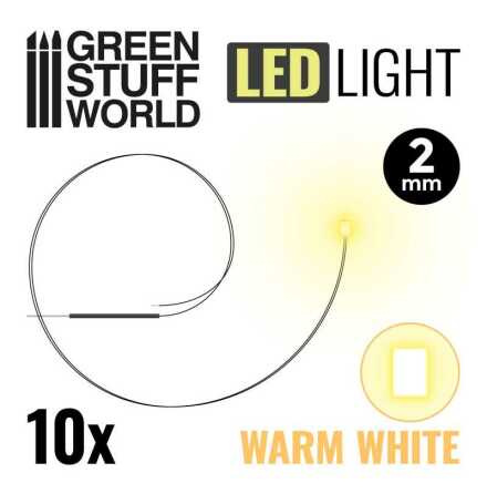 Warm White LED Lights - 2mm
