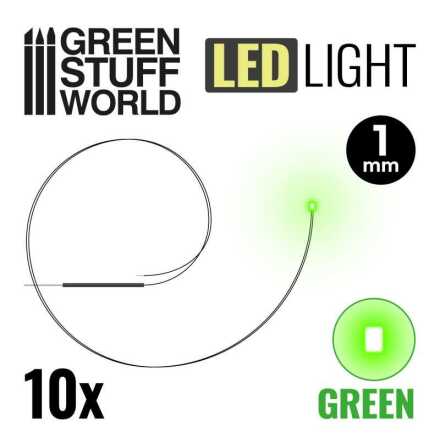 Green LED Lights - 1mm