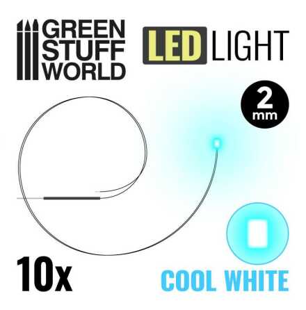 Cool White LED Lights - 2mm