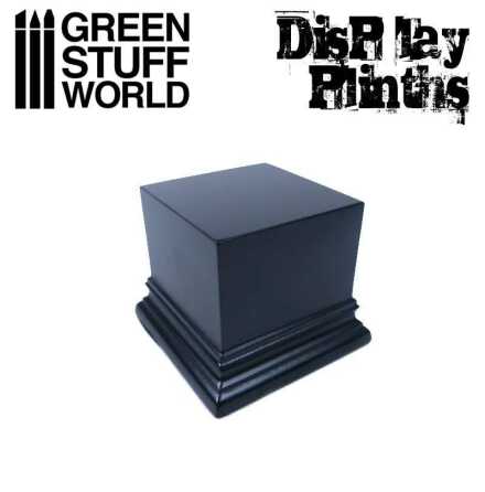 Square Top Display Plinth 6x6 cm - Black