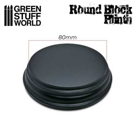 Round Top Display Plinth 8cm