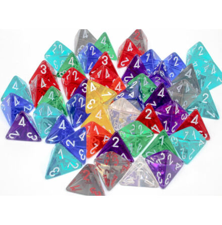 Bag of 50 Translucent d4s