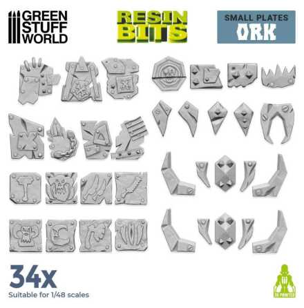 3D printed set - Small Ork plates