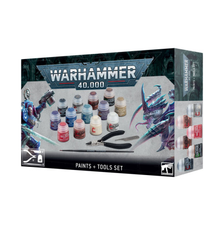 WARHAMMER 40000: PAINTS PLUS TOOLS SET (2023)