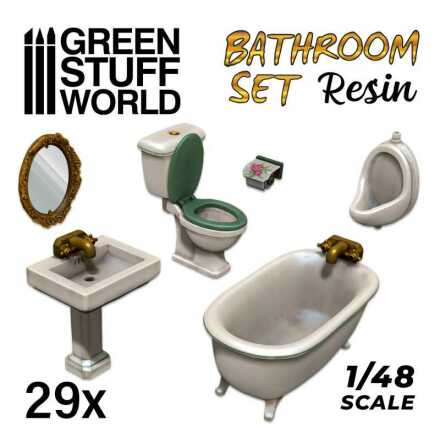 Resin Set Toilet and WC