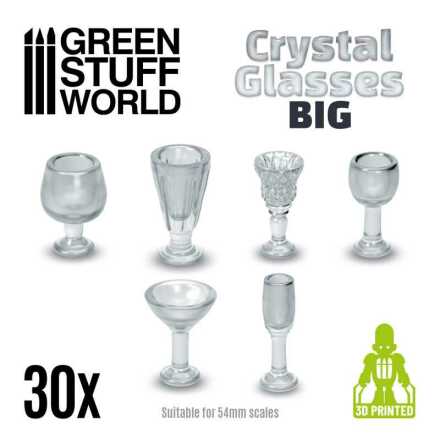 Crystal Glasses - Big Cups