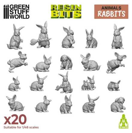 3D printed set - Rabbits