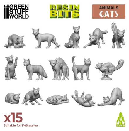 3D printed set - Cats