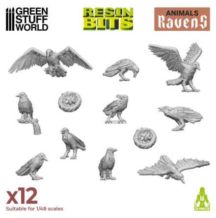 3D printed set - Ravens