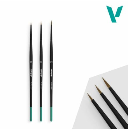 Vallejo Brush: Pro Modeler definition set natural hair (4/0, 3/0 & 2/0)