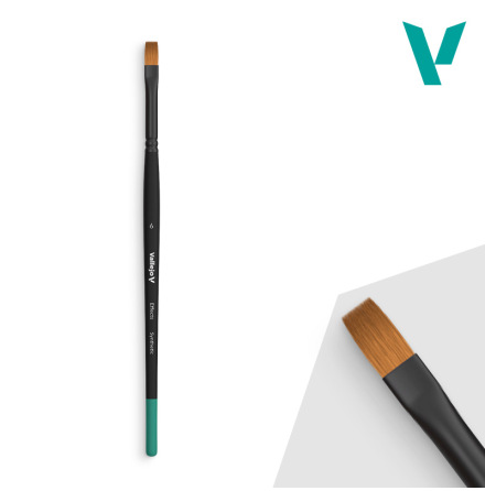 Vallejo Brush: Effects Series flat synthetic hair No. 6