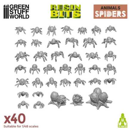 3D printed set - Small Spiders