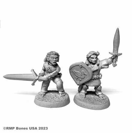 HALFLING FIGHTER AND BARBARIAN