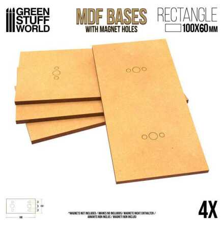 MDF Bases - Rectangle 100x60mm