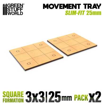 MDF Movement Trays - Slimfit Square 75x75mm