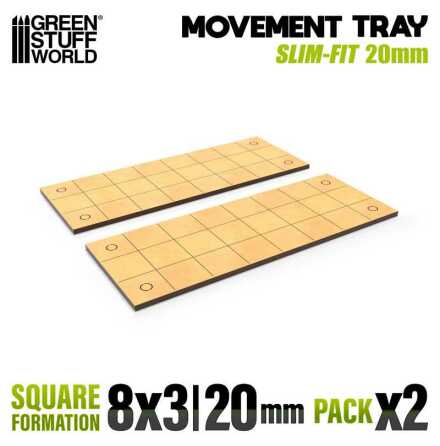 MDF Movement Trays - Slimfit Square 160x60mm