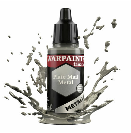 Warpaints Fanatic Metallic: Plate Mail Metal (18ml)