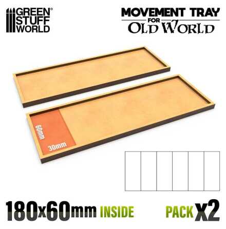 MDF Movement Trays - 180x60mm