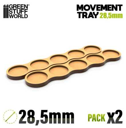 MDF Movement Trays - Skirmish AOS 28.5mm 5x1