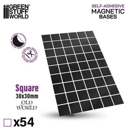 Square Magnetic Sheet SELF-ADHESIVE - 30x30mm