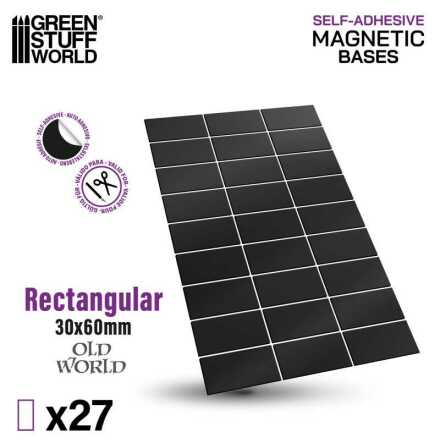 Rectangular Magnetic Sheet SELF-ADHESIVE - 30x60mm