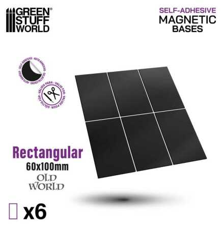 Rectangular Magnetic Sheet SELF-ADHESIVE - 60x100mm