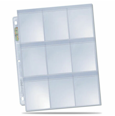 9 Pocket Secure Platinum Page for Standard Cards (extra flap)