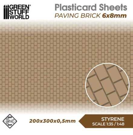 Plasticard - Paving Brick 6x8mm