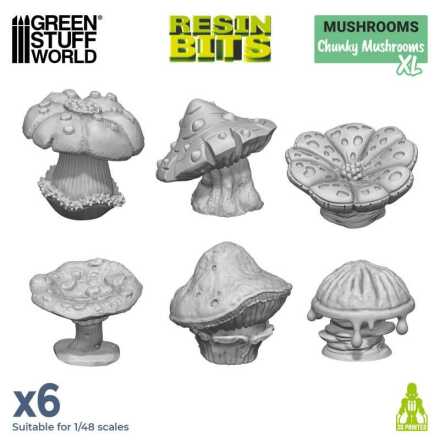 3D printed set - Chunky Mushrooms XL