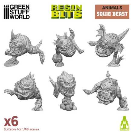 3D printed set - Squig beasts