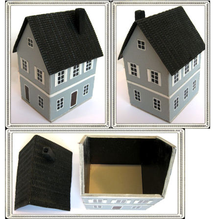 European city house model B (15mm skala)
