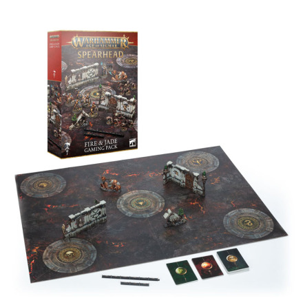 AGE OF SIGMAR 4.0: FIRE & JADE GAMING PACK (ENG)
