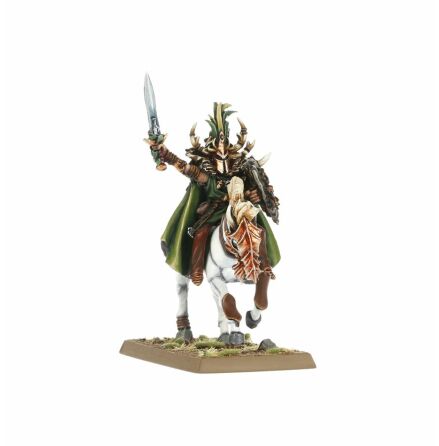 OLD WORLD: WOOD ELF NOBLE ON ELVEN STEED (metal/plastic)